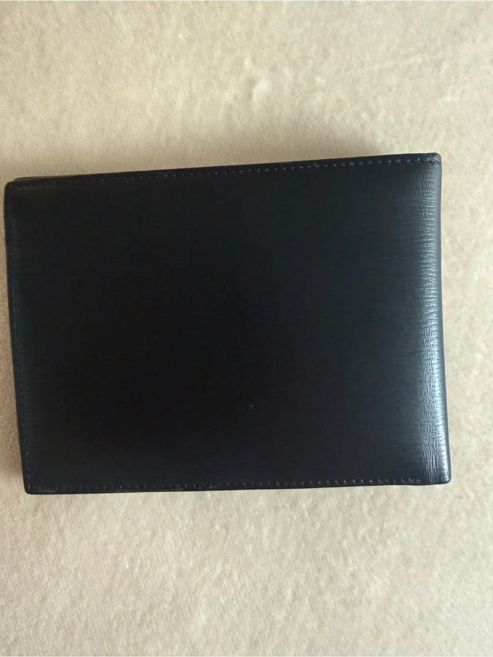 Montblanc Black Leather Wallet with Signature Emblem